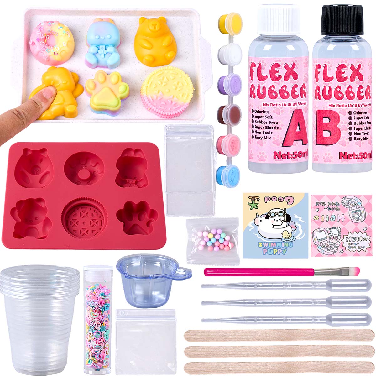 タバスクイッシーメーカーキット フレックスラバーABセット  - Donut Mold Silicone のレビューと価格