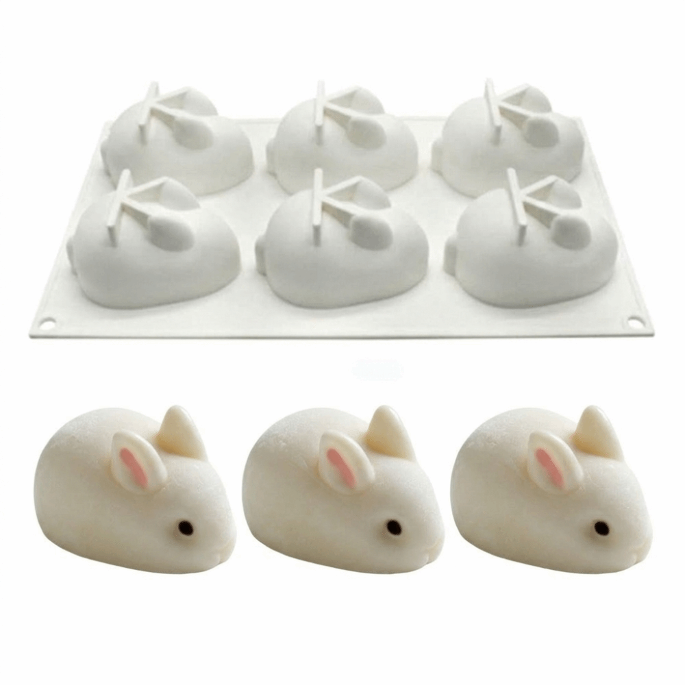 シリコン3Dうさぎケーキ型 バニー型 ノンスティックシリコン - Bunny Cake Mold のレビューと価格