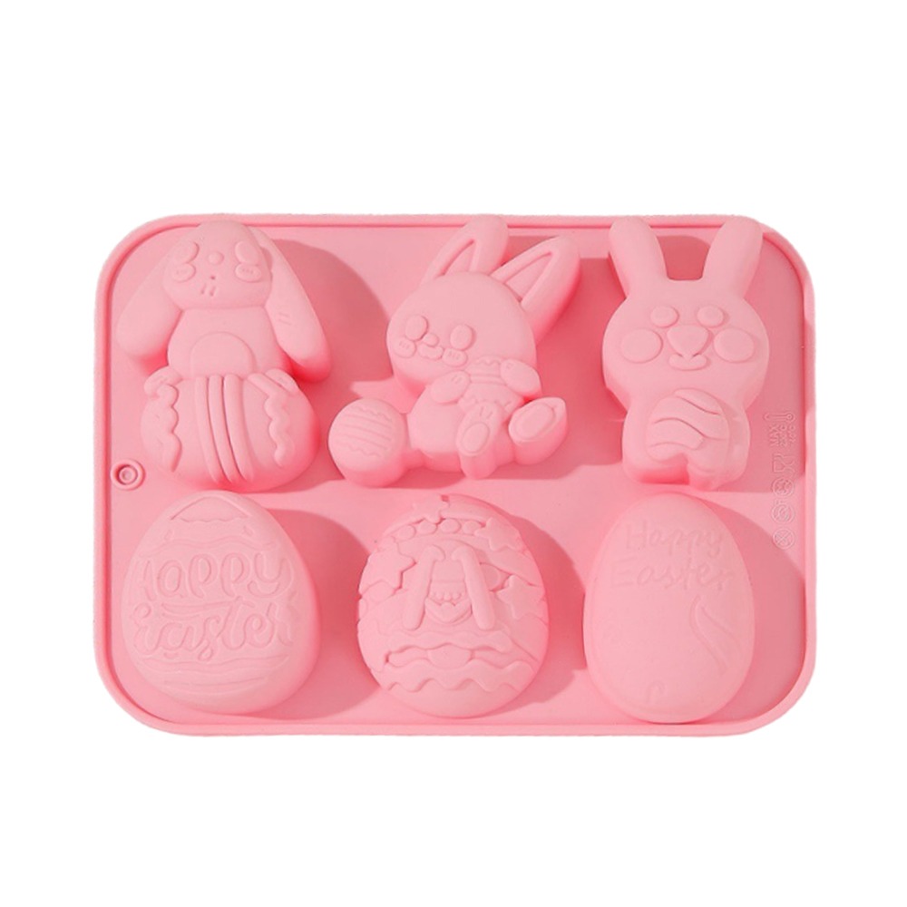 DIY卵型イースターエッグモールドバニー手作りシリコンケーキ - Bunny Cake Mold のレビューと価格