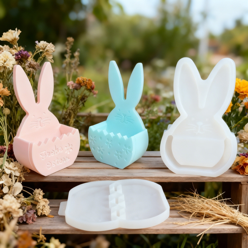 DIY イースターデコレーション レジンバニーシリコンモール - Bunny Cake Mold のレビューと価格
